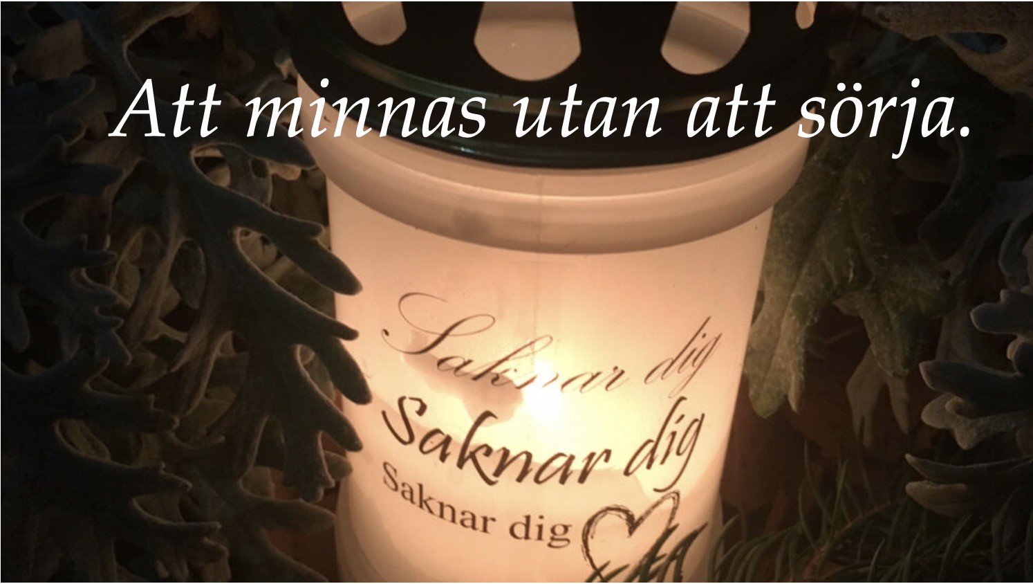 Att minnas utan att sörja